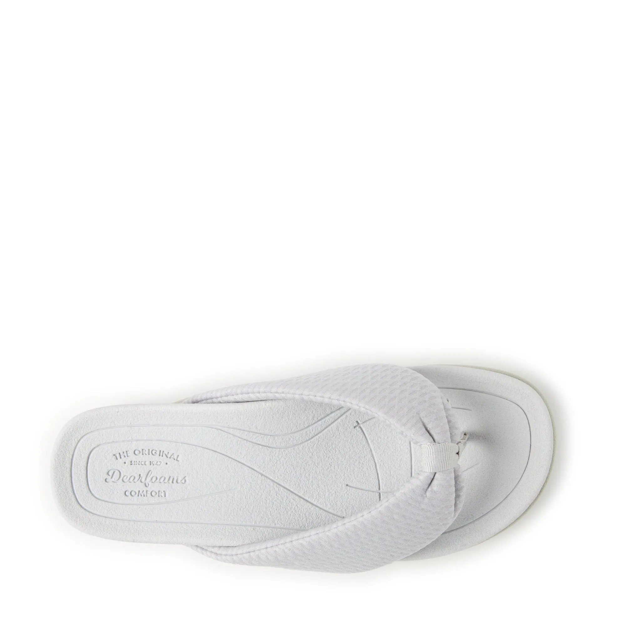 Dearfoams Women's Low Foam Thong Sandal