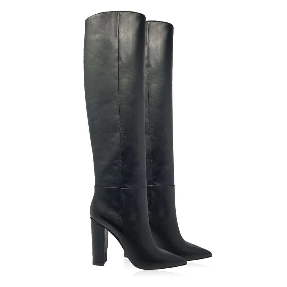 DEBBIE BLACK LEATHER