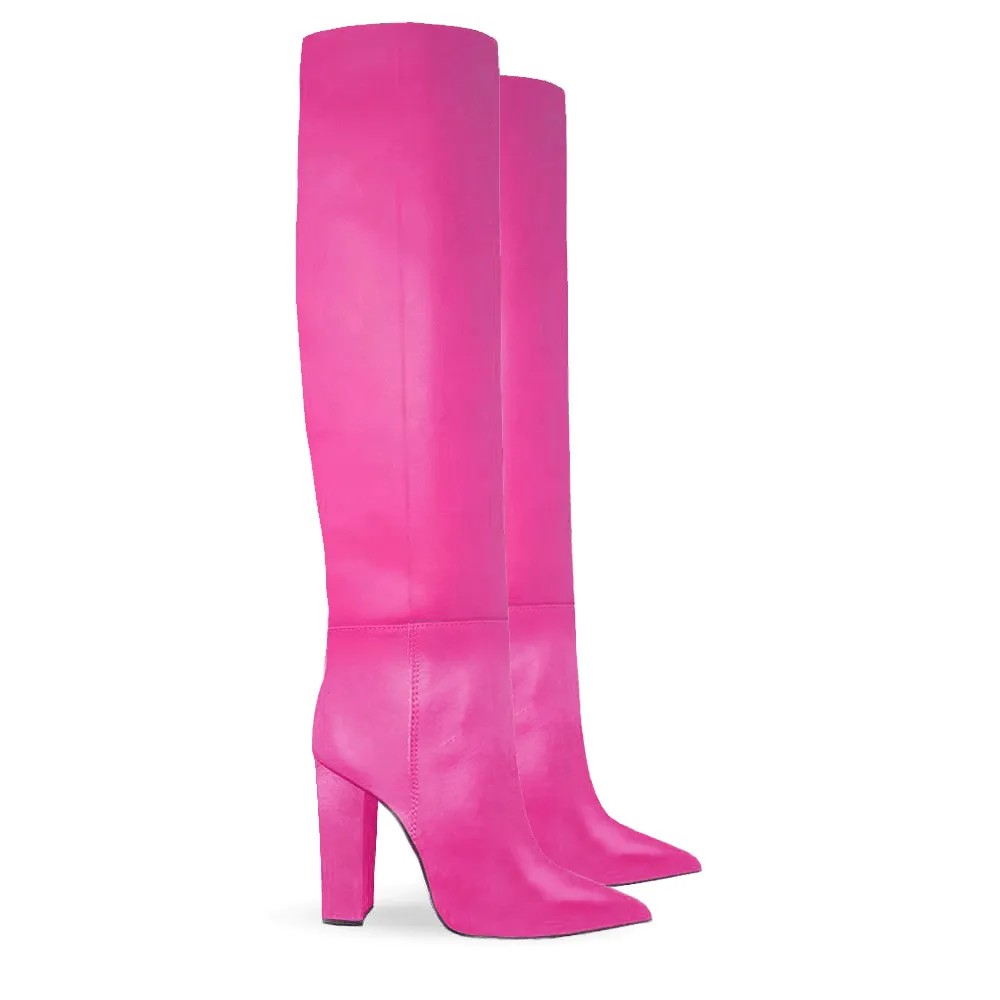 DEBBIE FUCHSIA LEATHER
