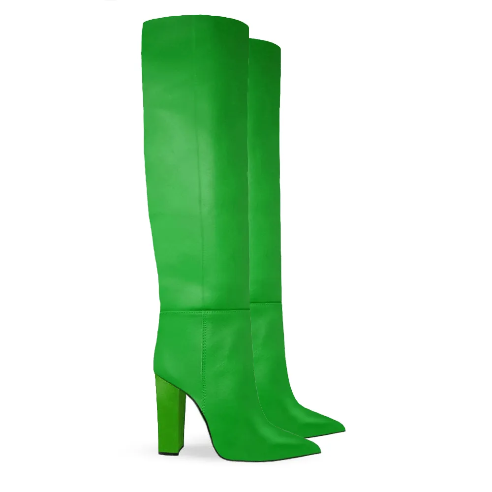 DEBBIE GREEN LEATHER