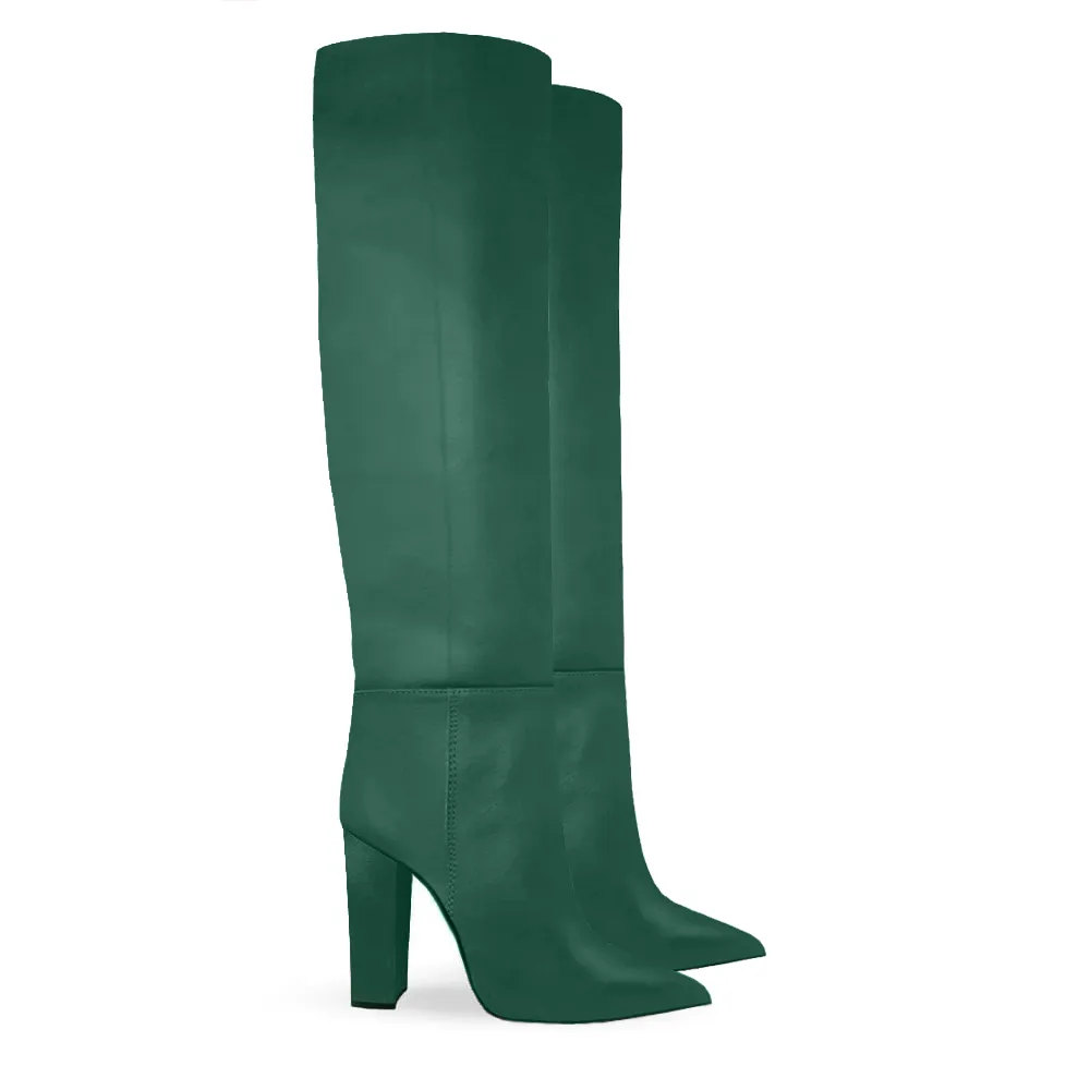 DEBBIE GREEN LEATHER