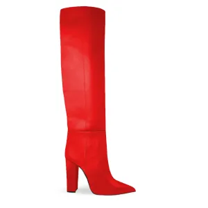 DEBBIE RED LEATHER