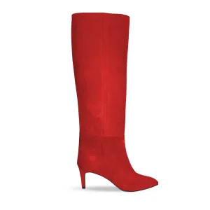 DELILAH RED SUEDE