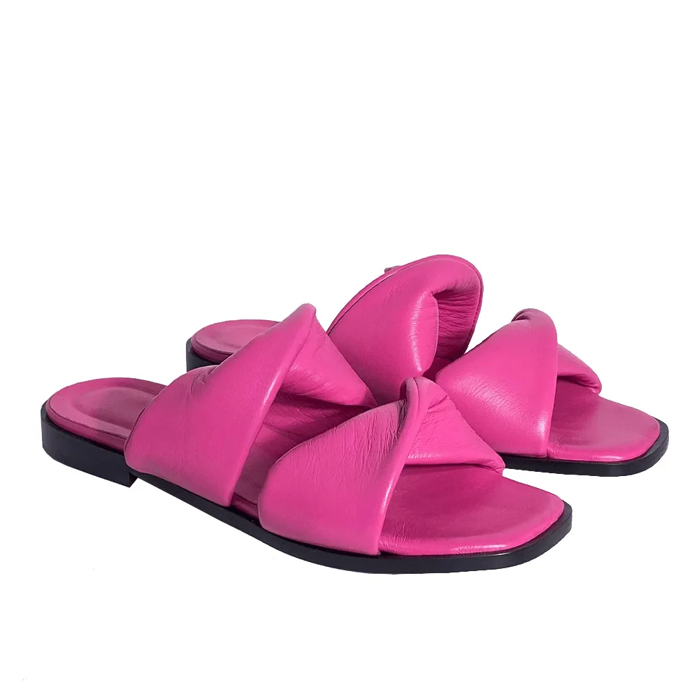 DIXIE FUCHSIA LEATHER