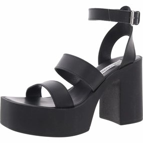 Dora Womens Adjustable Leather Platform Sandals