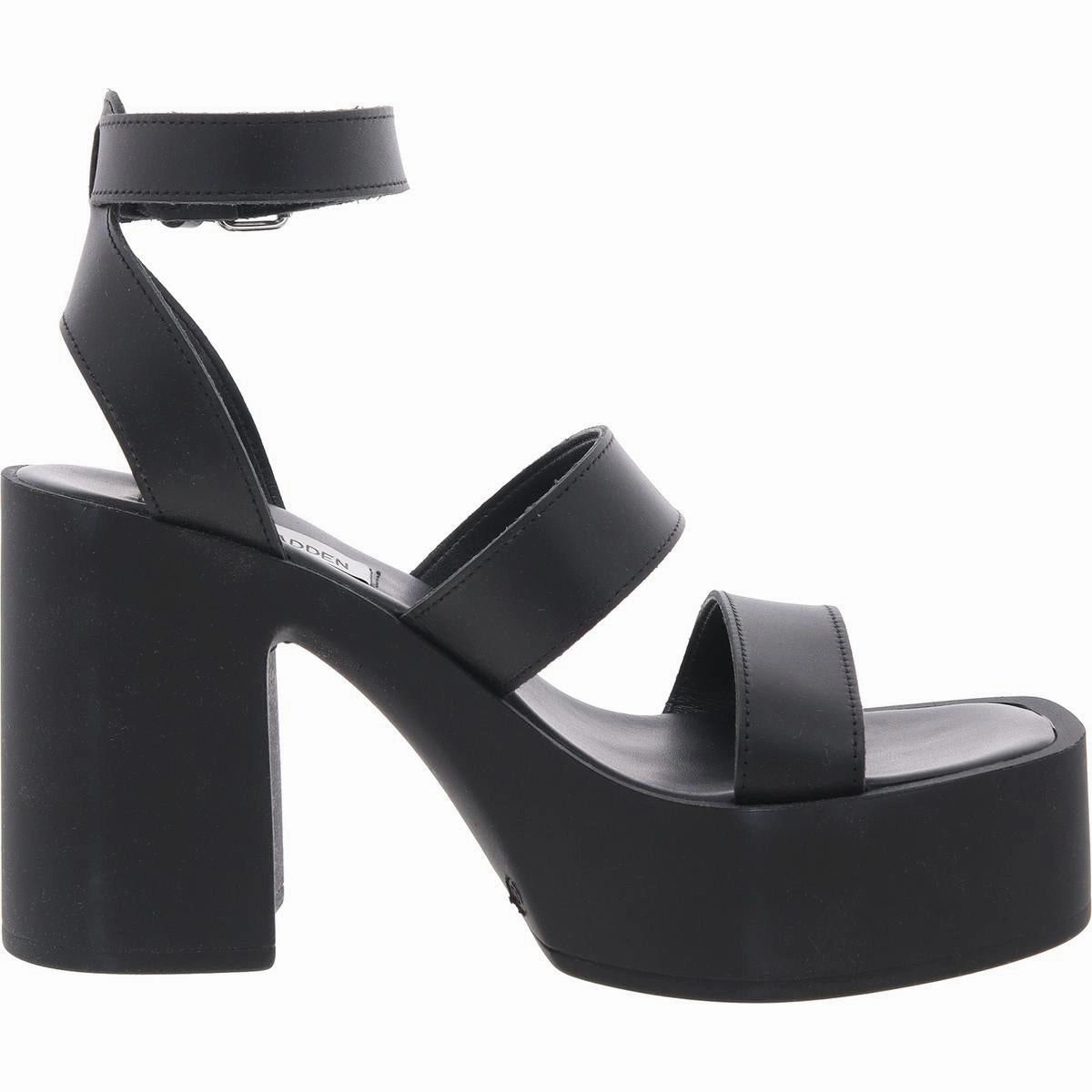 Dora Womens Adjustable Leather Platform Sandals