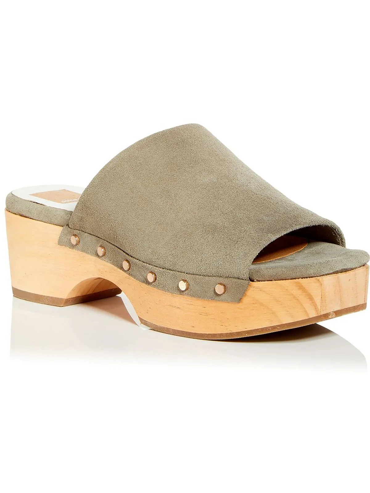 Dorado Womens Suede Studded Wedge Sandals