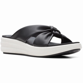 Drift Ave Womens Knot-Front Tie-Dye Wedge Sandals