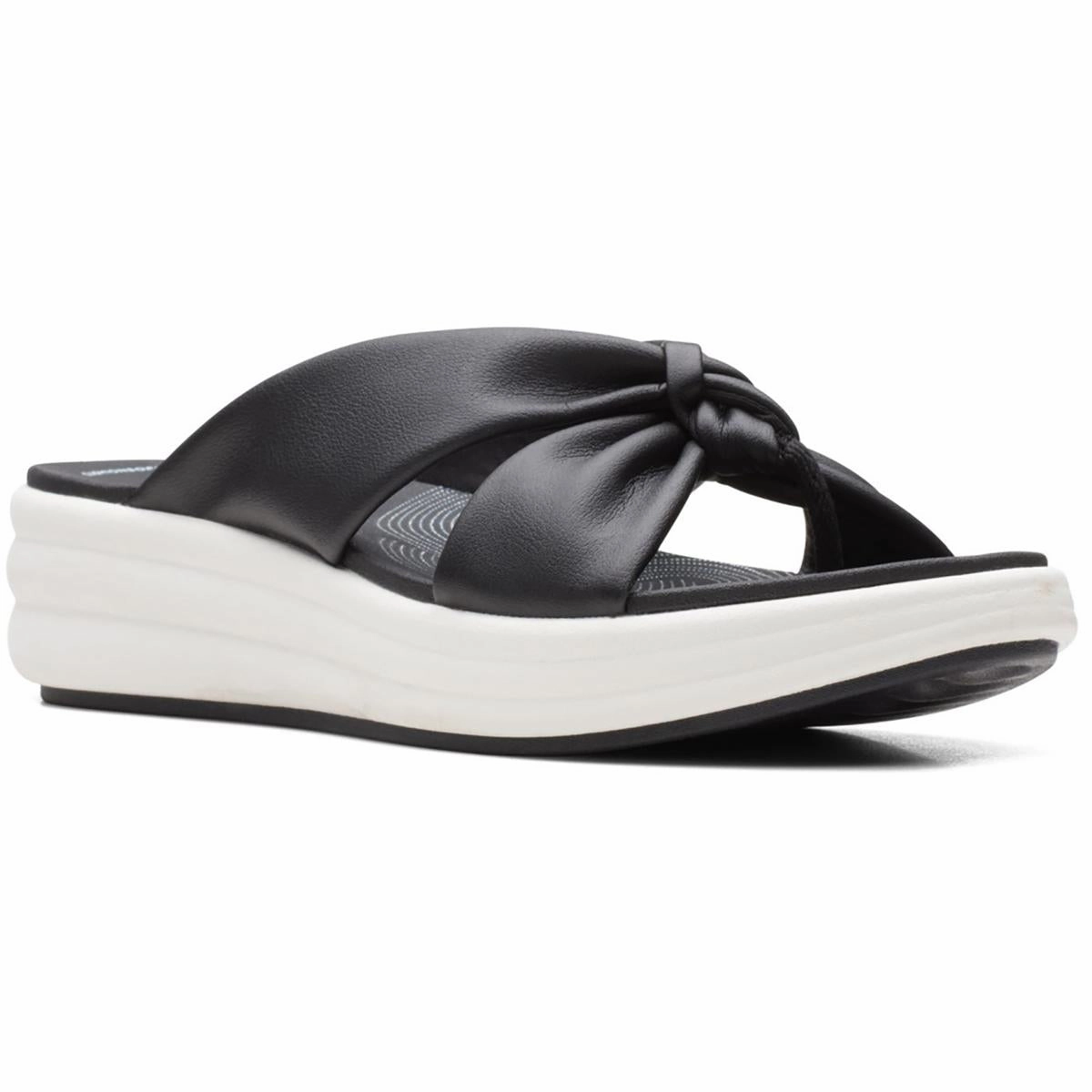 Drift Ave Womens Knot-Front Tie-Dye Wedge Sandals