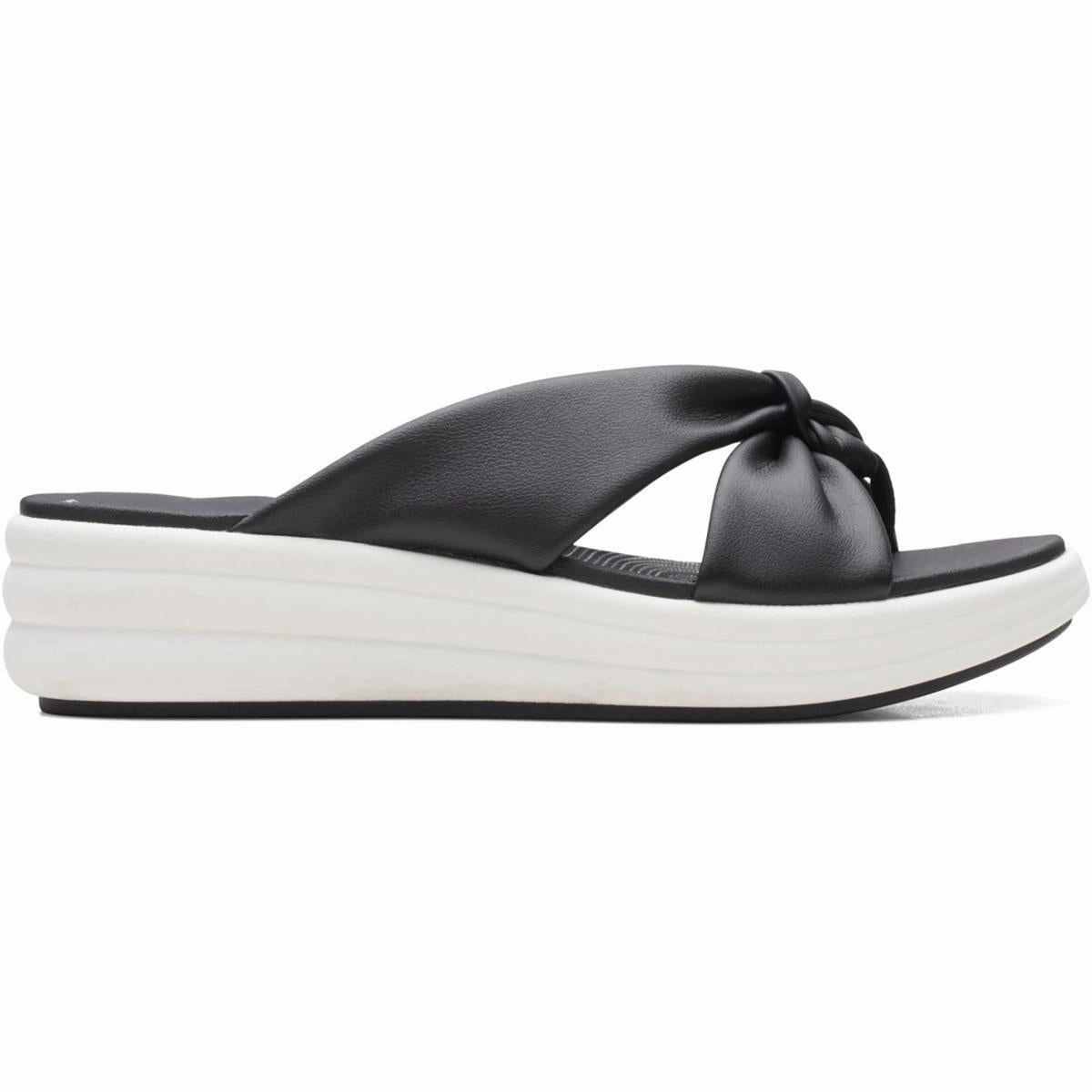 Drift Ave Womens Knot-Front Tie-Dye Wedge Sandals