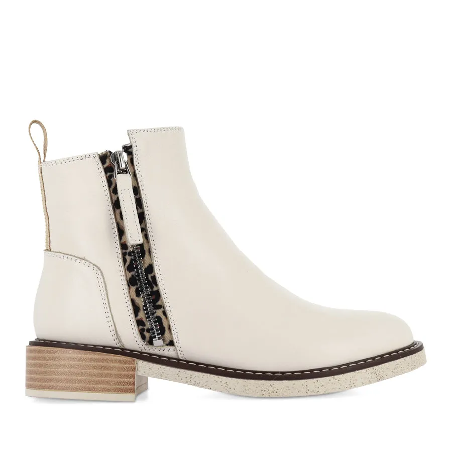 DUEL - EGRET LEATHER