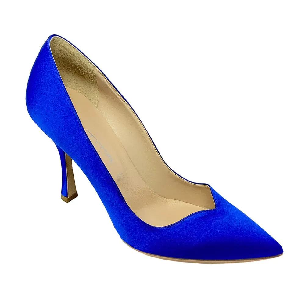 EMMA BLUE SATIN