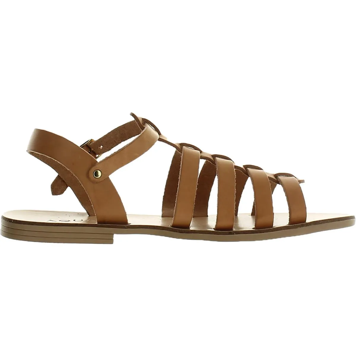 Emmie Womens Leather Slingback Strappy Sandals