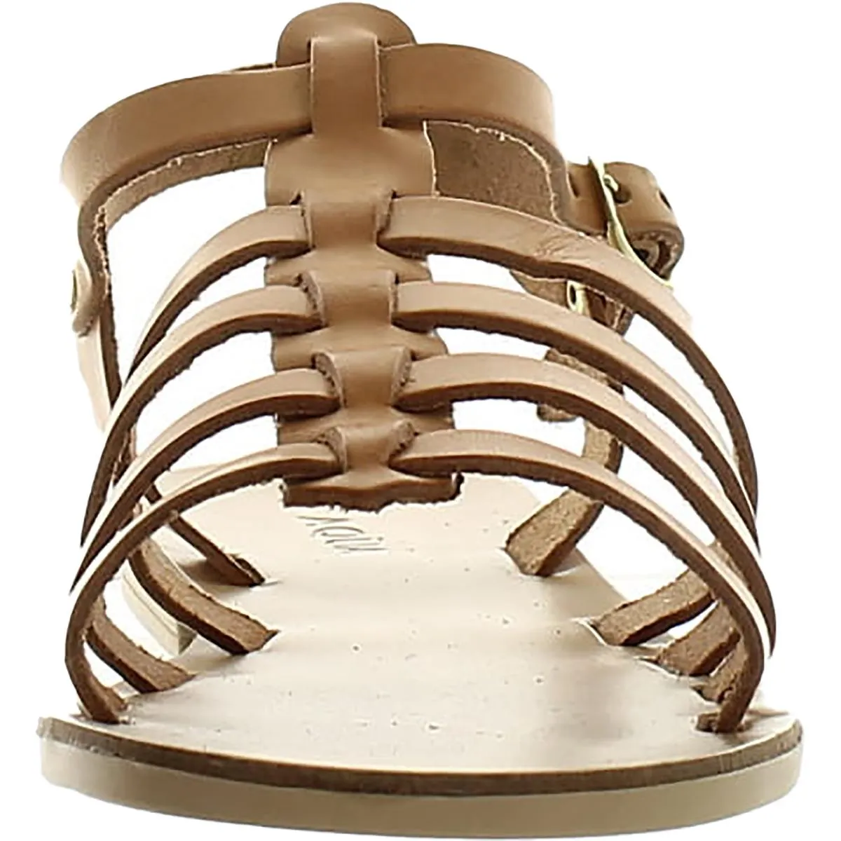 Emmie Womens Leather Slingback Strappy Sandals