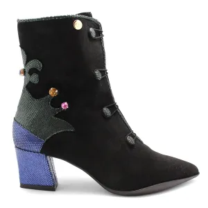 Emperor-Black suede ankle boot- Last Pair 35 and 40