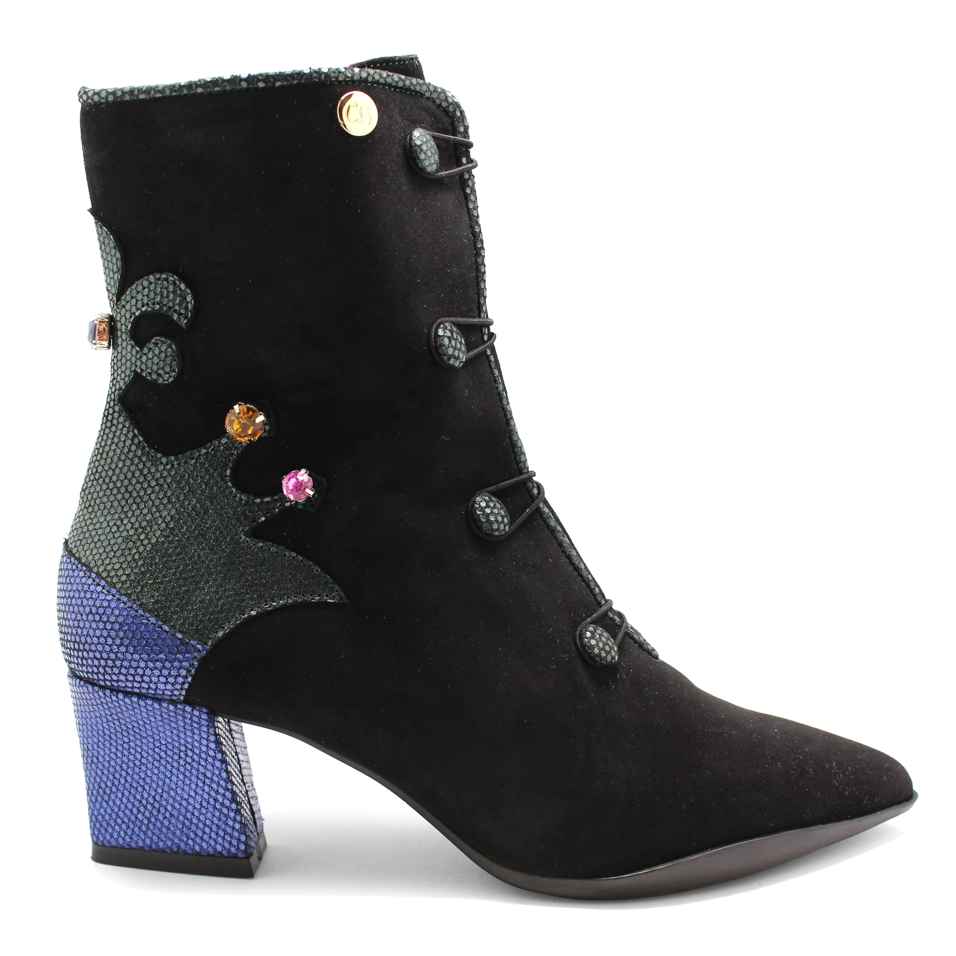 Emperor-Black suede ankle boot- Last Pair 35 and 40