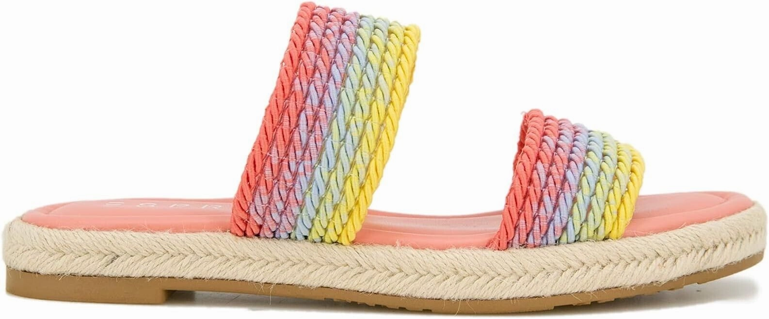 Esprit Arya E2ARY90 Sandals Women's US 8.5 Multicolor Open Toe Espadrille KHD744