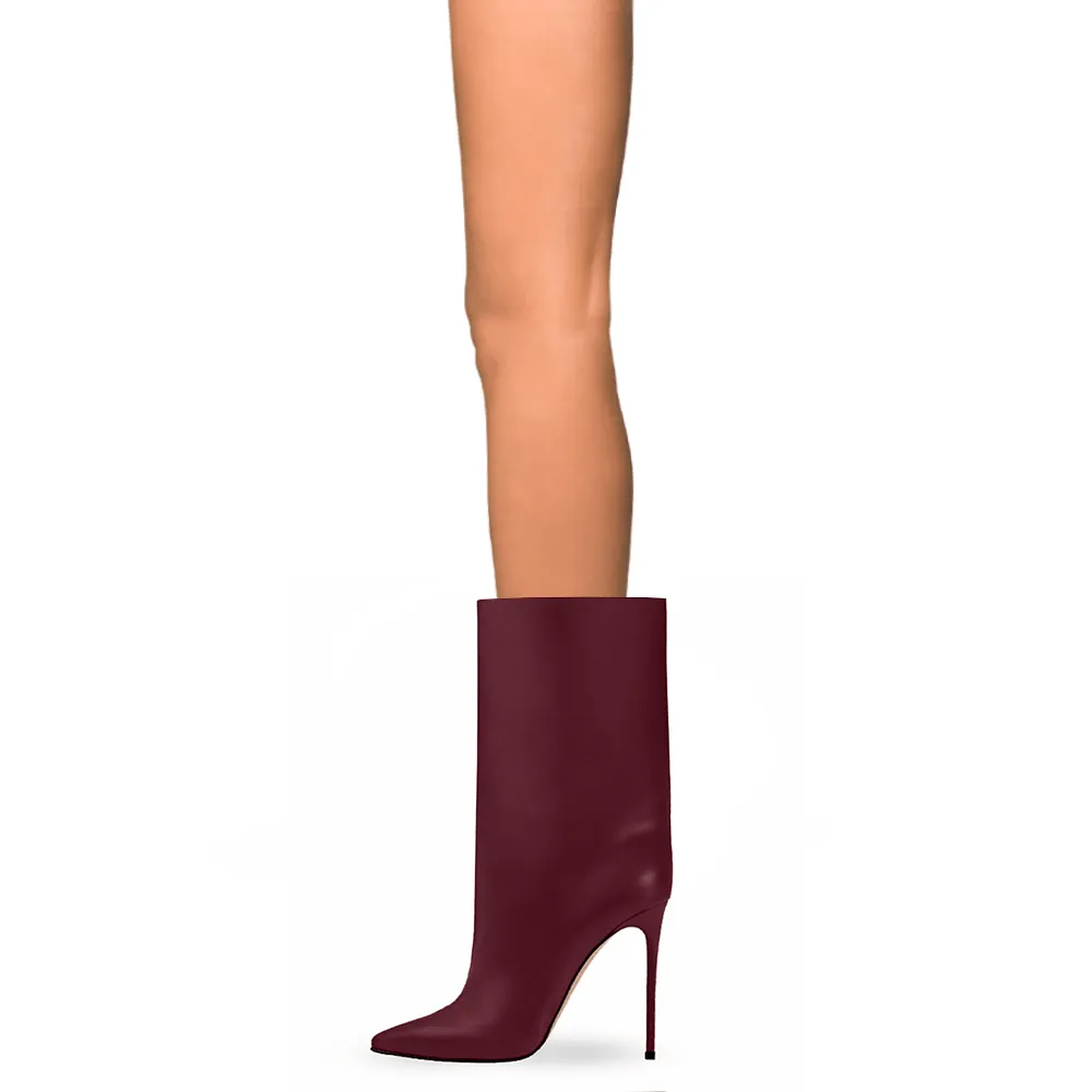 EVELYN LEATHER BURGUNDY