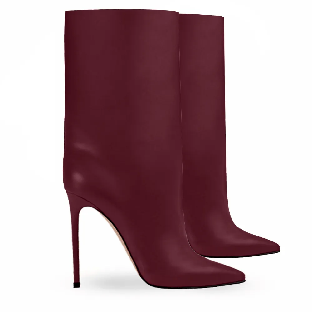 EVELYN LEATHER BURGUNDY