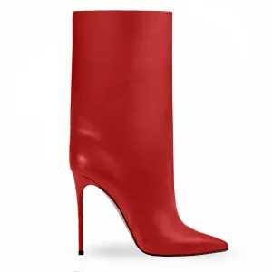 EVELYN LEATHER RED