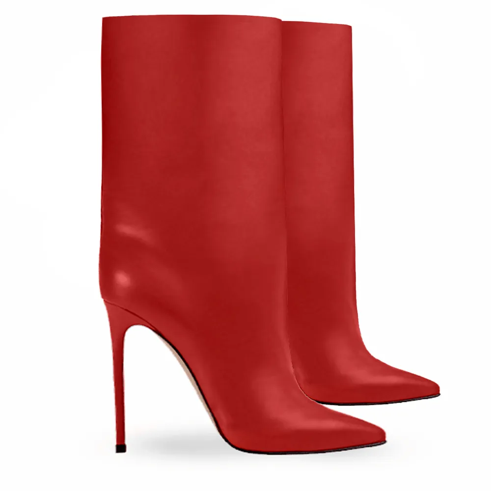 EVELYN LEATHER RED