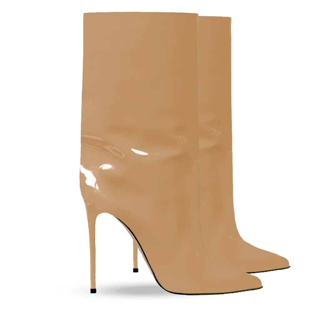 EVELYN PATENT BEIGE
