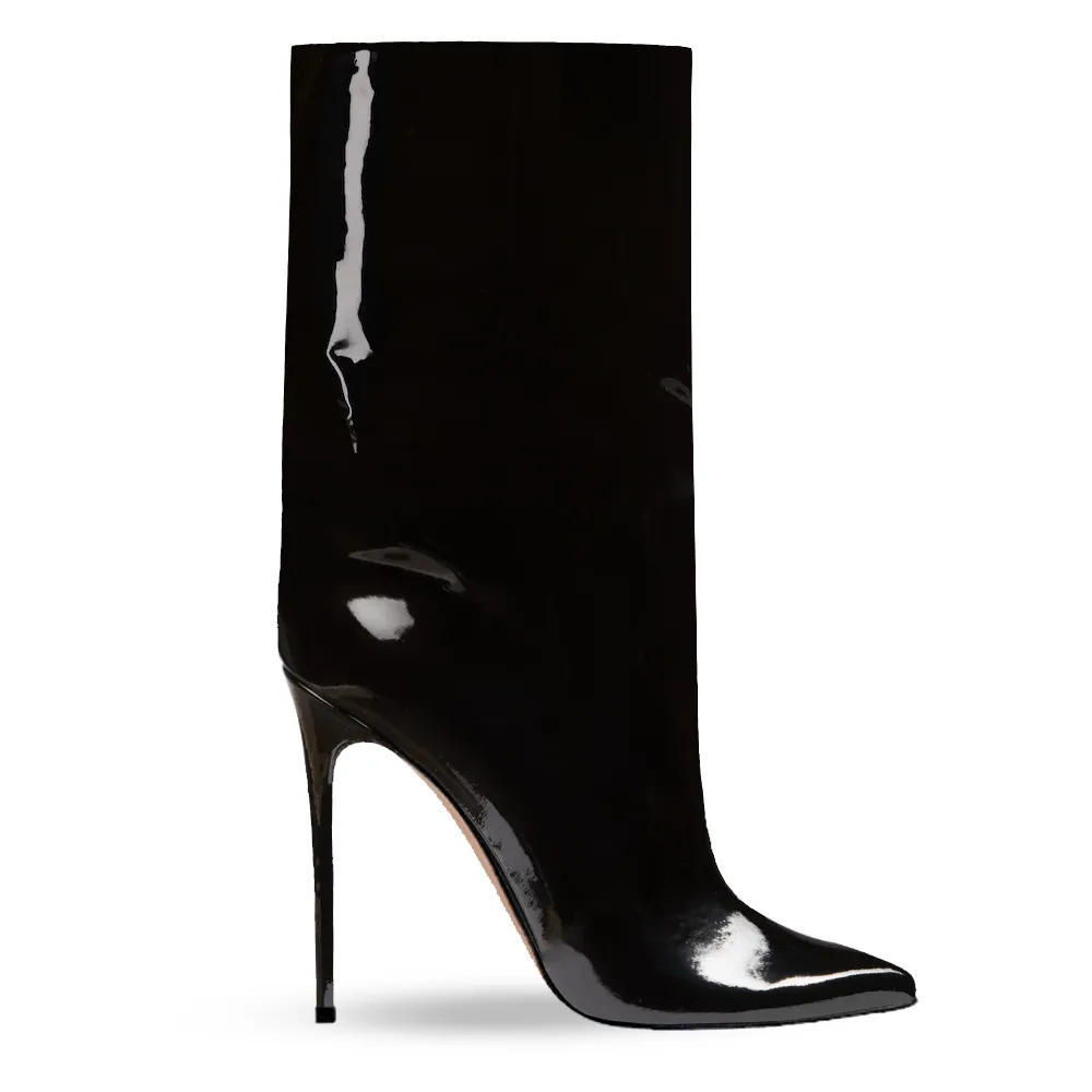 EVELYN PATENT BLACK