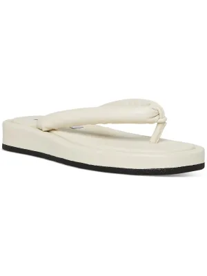 Fango Womens Puffer Flip-Flop Thong Sandals