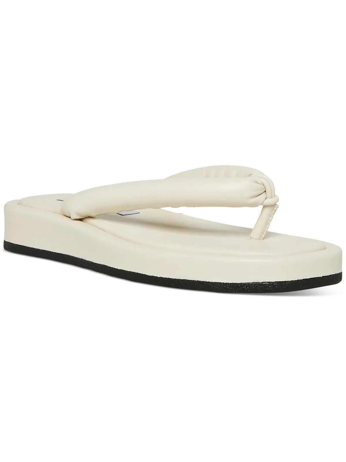Fango Womens Puffer Flip-Flop Thong Sandals