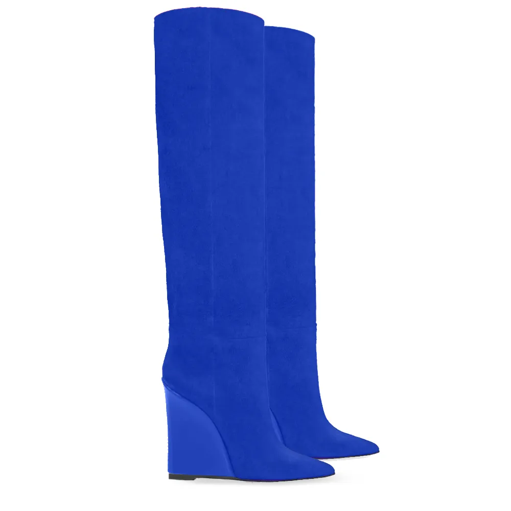 FARAH BLUE SUEDE