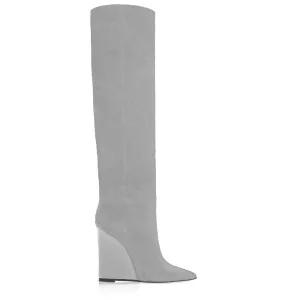 FARAH GRAY SUEDE