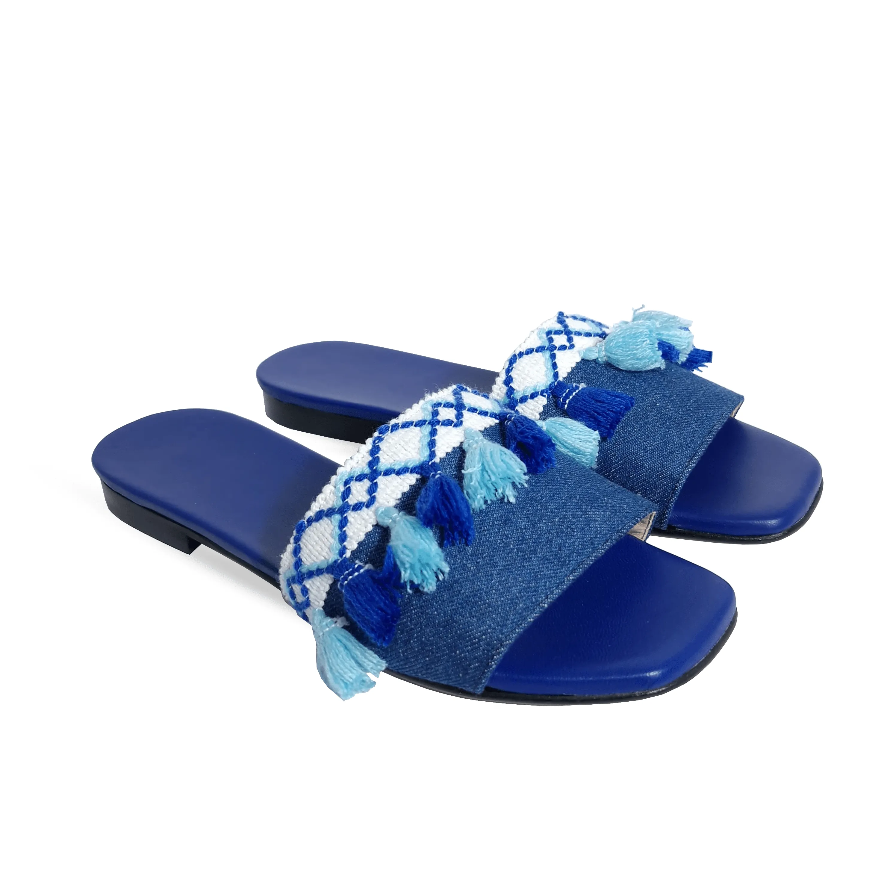 FATIMA BLUE LEATHER