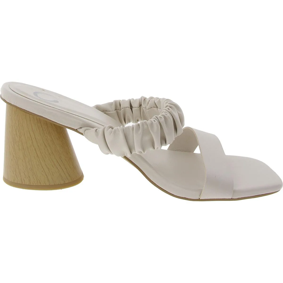 Fayth Womens Strappy Manmade Block Heel