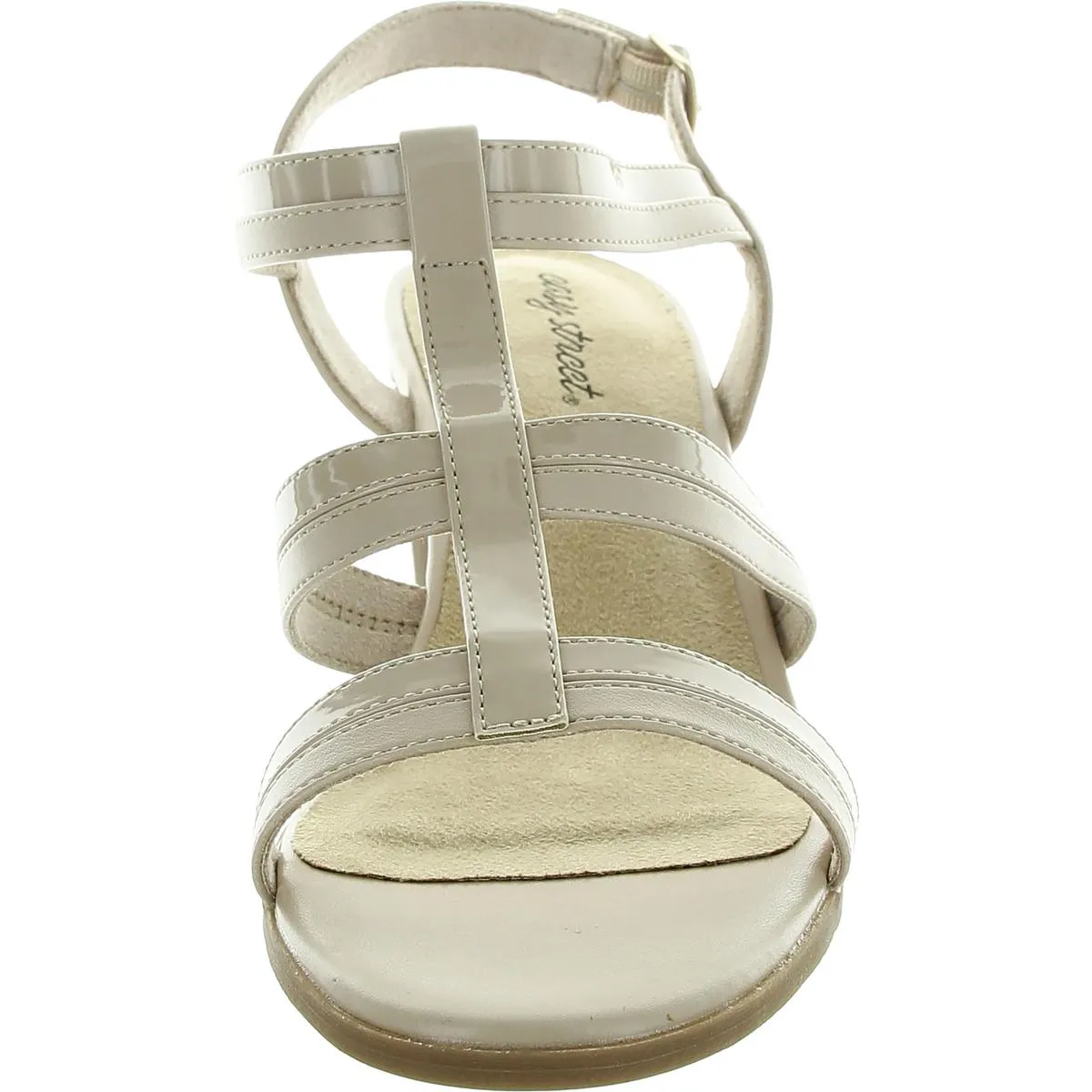 Fiesta Womens Buckle Patent Strappy Sandals