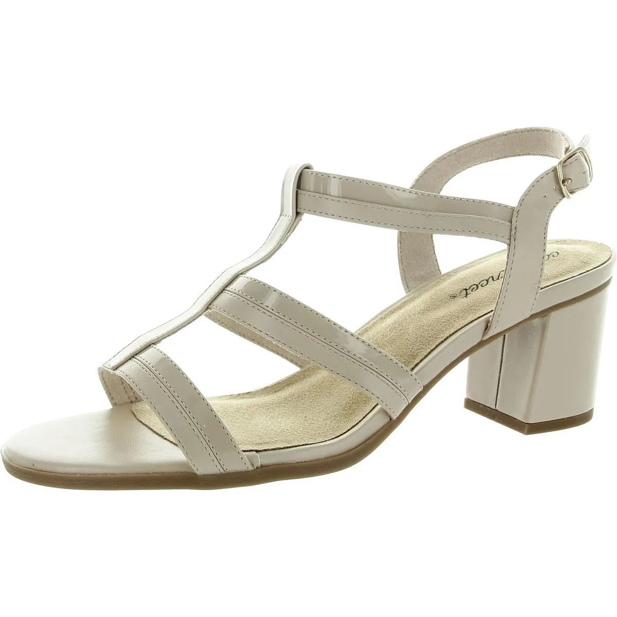 Fiesta Womens Buckle Patent Strappy Sandals