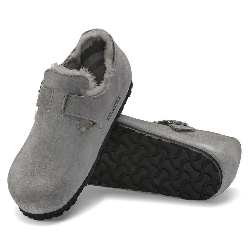 *FINAL SALE*London - Whale Grey Suede Shearling||*VENTE FINALE*London - Sude fourrure Baleine grise