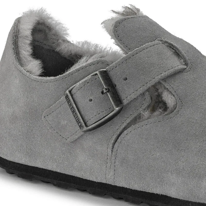 *FINAL SALE*London - Whale Grey Suede Shearling||*VENTE FINALE*London - Sude fourrure Baleine grise