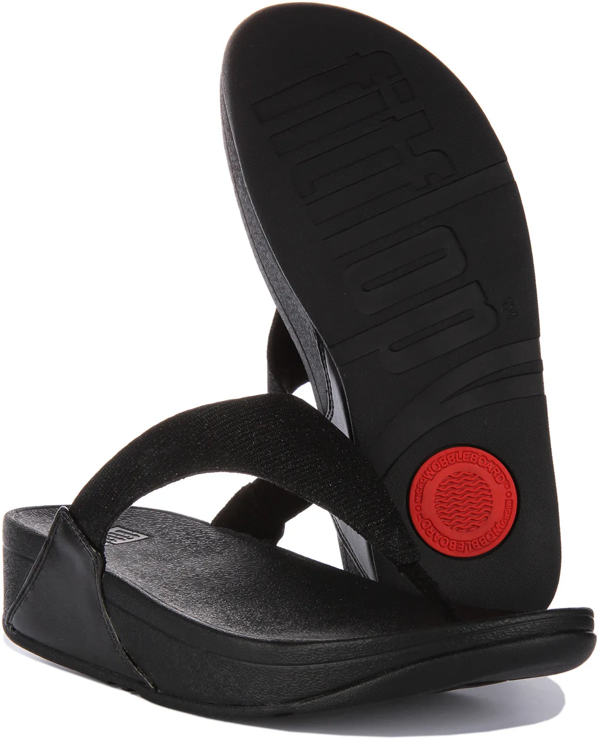 Fitflop Lulu Shimmerlux In Black For Women