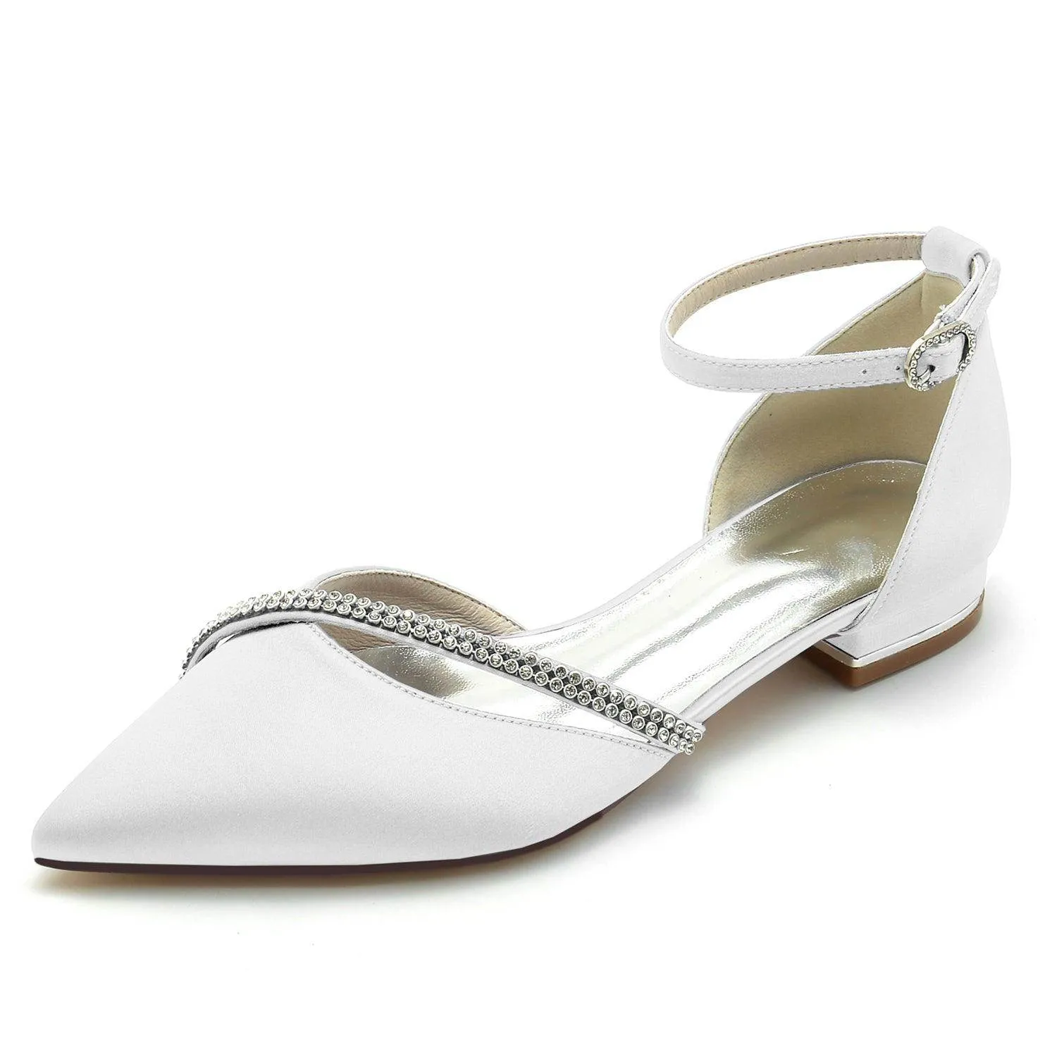 Flat Heel 2.5cm Silk-Like Shoes CK0260