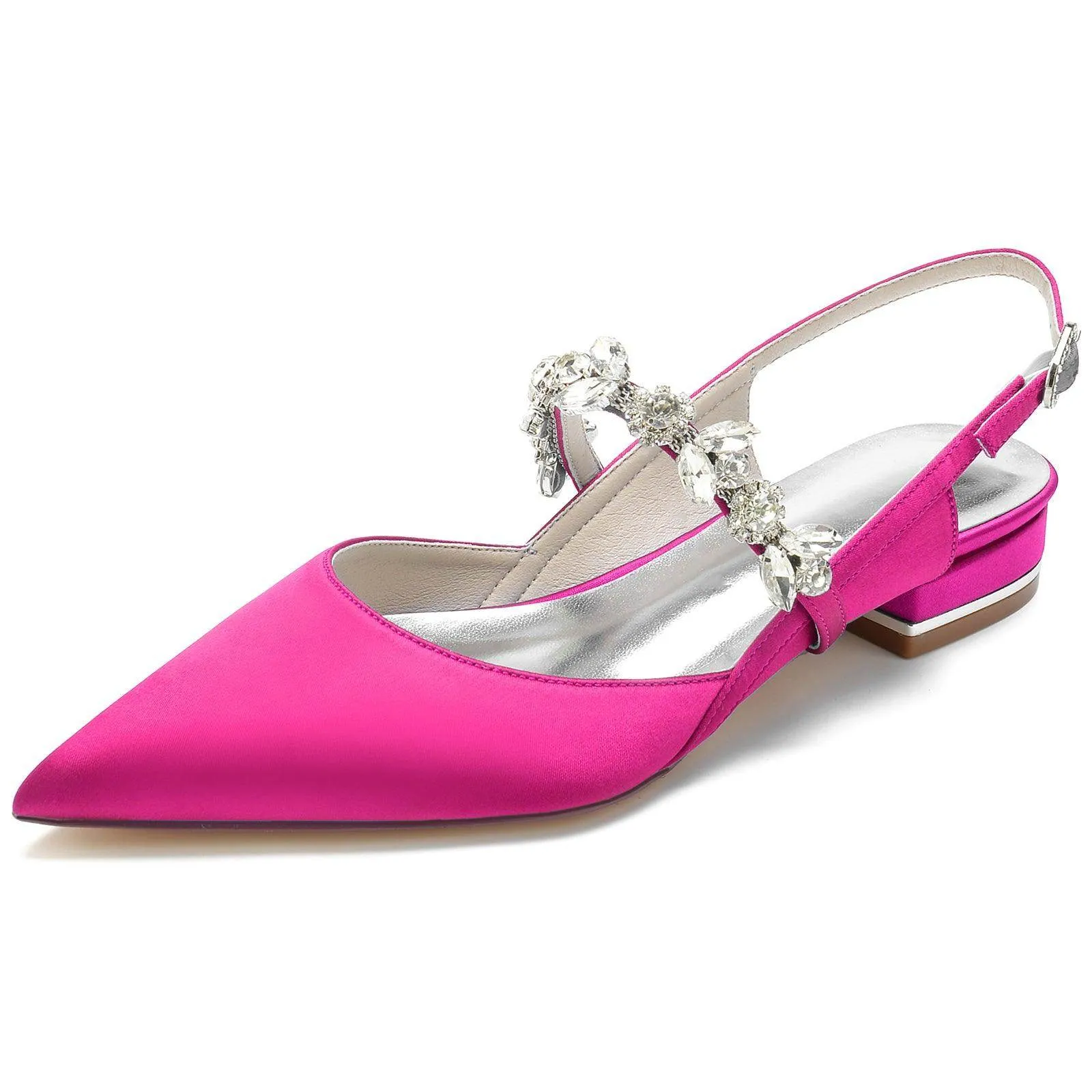 Flat Heel 2.5cm Silk-Like Shoes CK0262