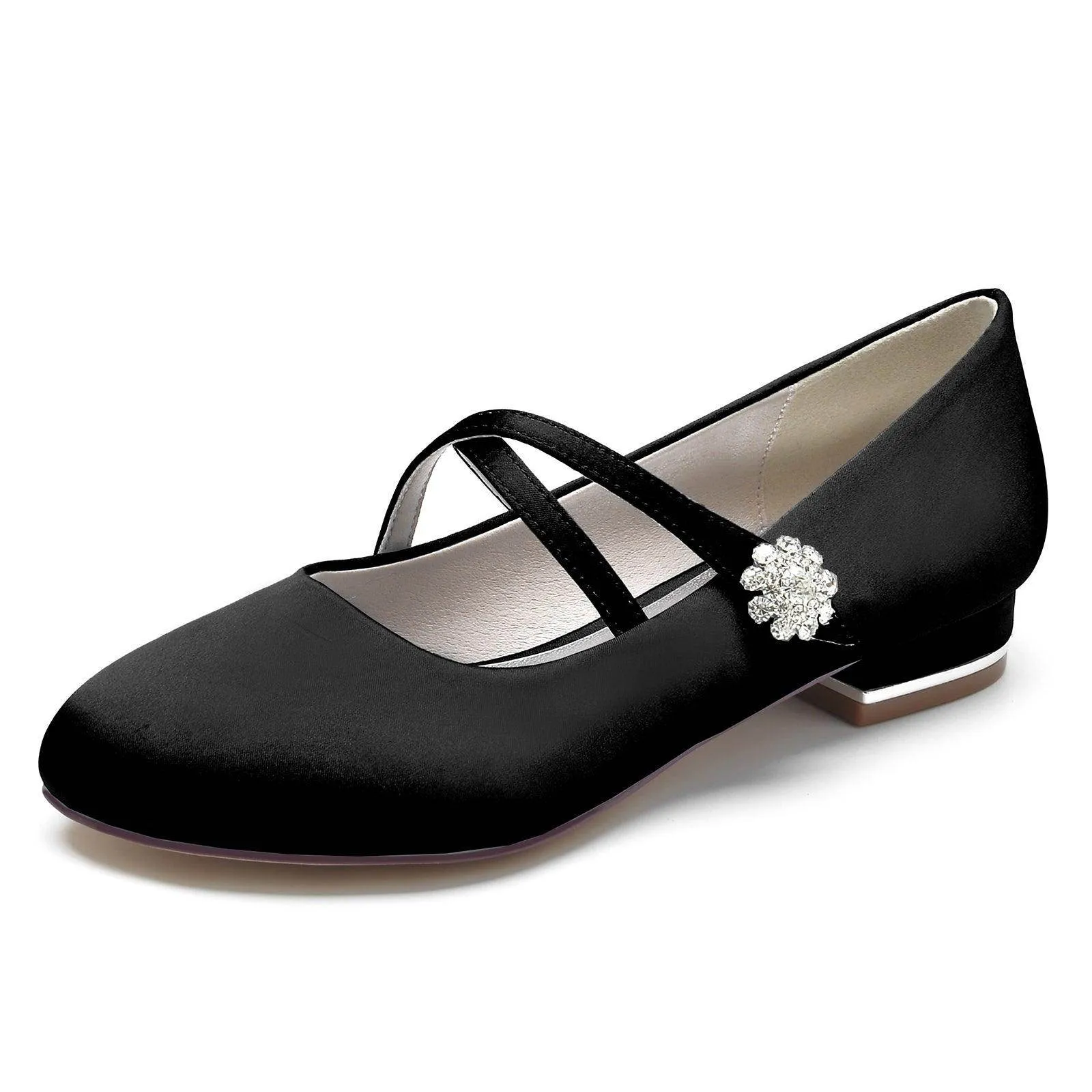 Flat Heel 2.5cm Silk-Like Shoes CK0284
