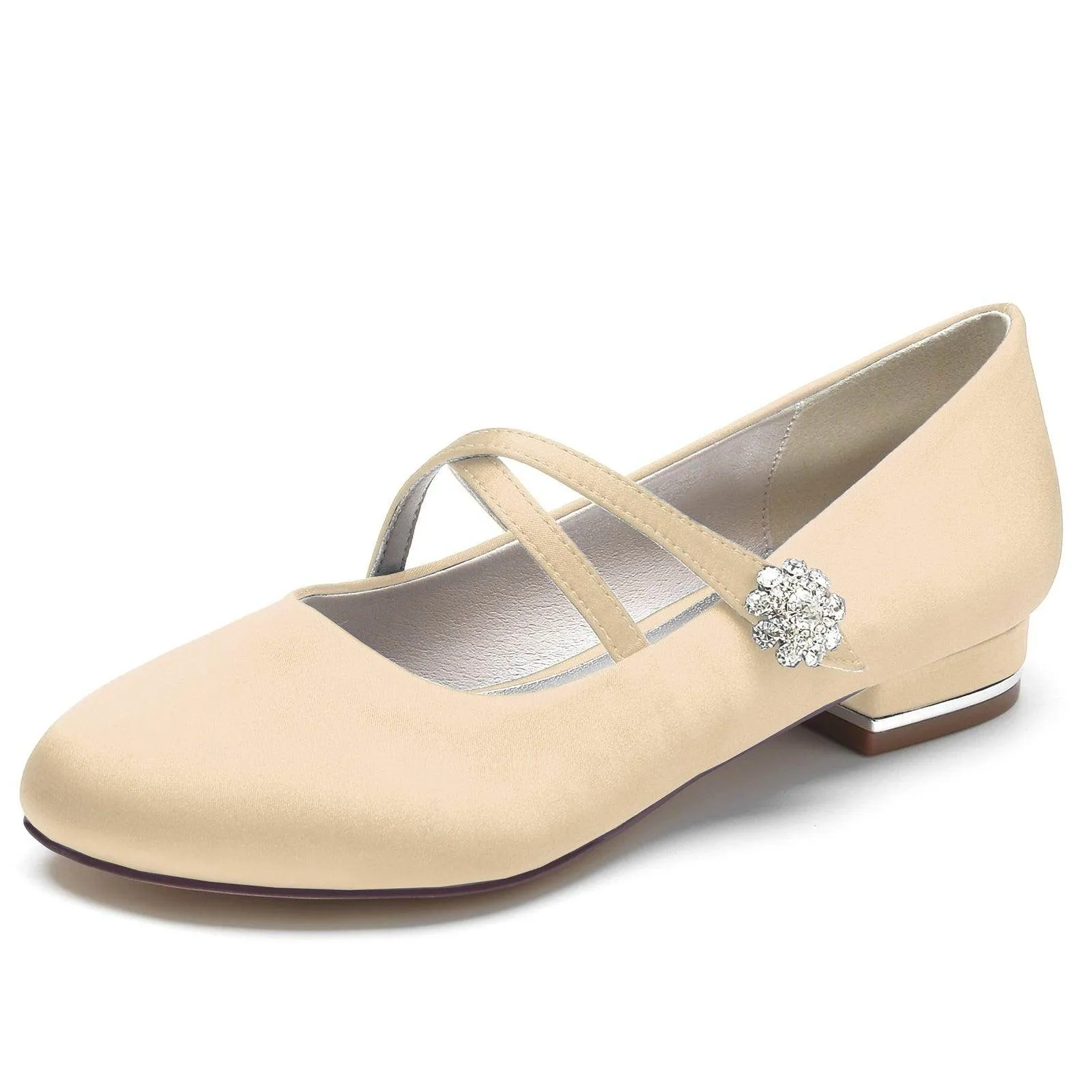 Flat Heel 2.5cm Silk-Like Shoes CK0284