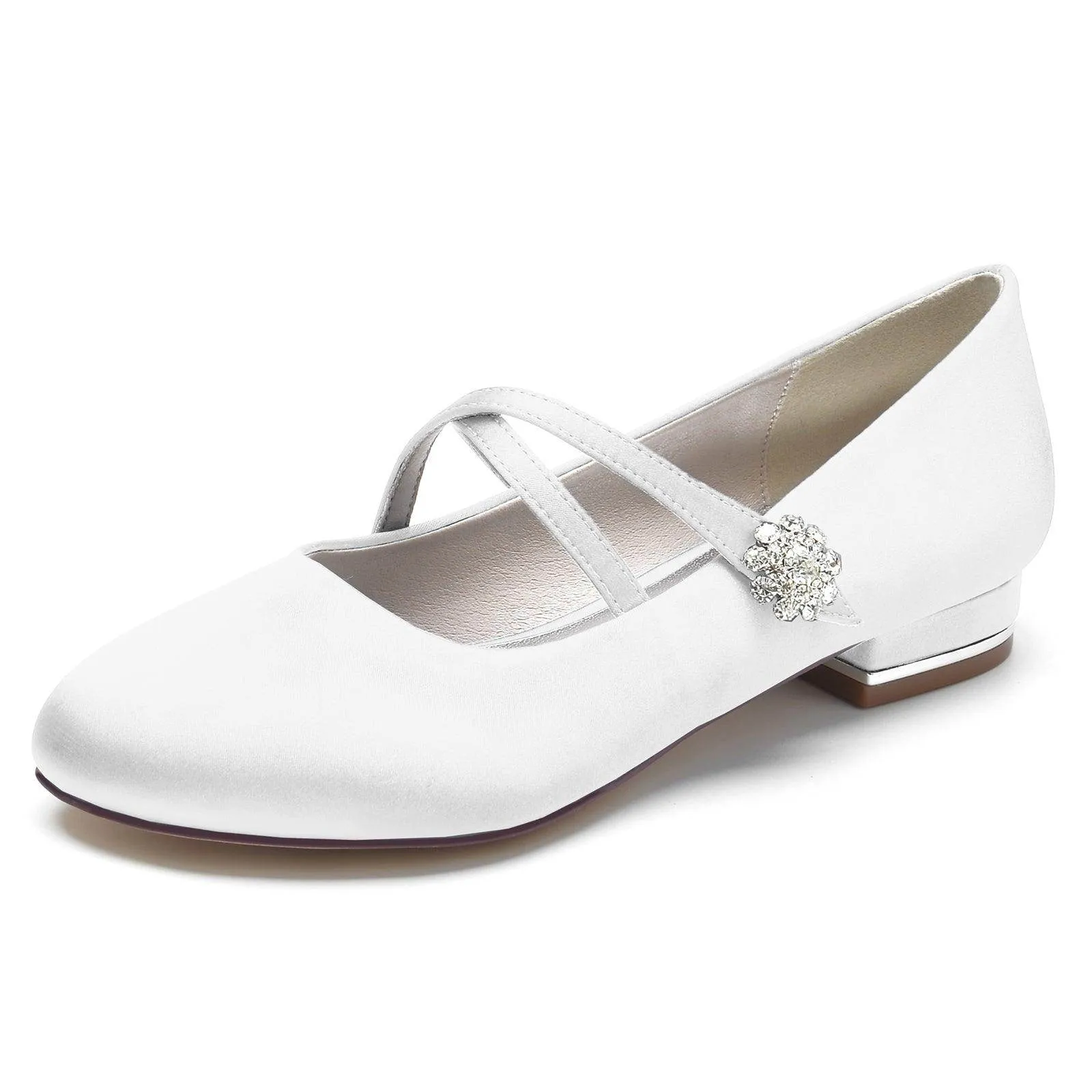 Flat Heel 2.5cm Silk-Like Shoes CK0284