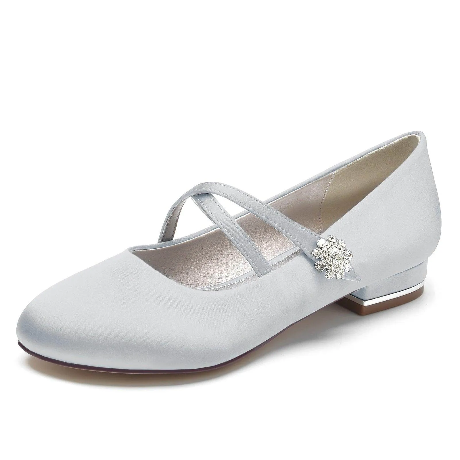 Flat Heel 2.5cm Silk-Like Shoes CK0284