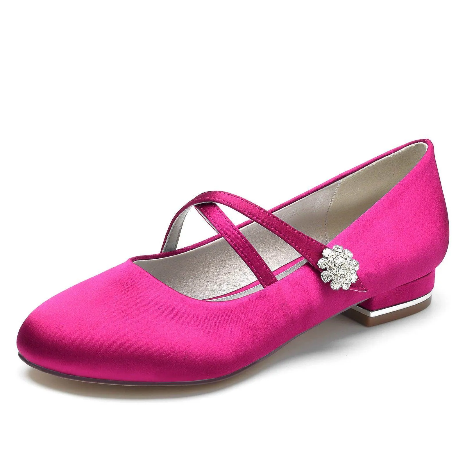 Flat Heel 2.5cm Silk-Like Shoes CK0284