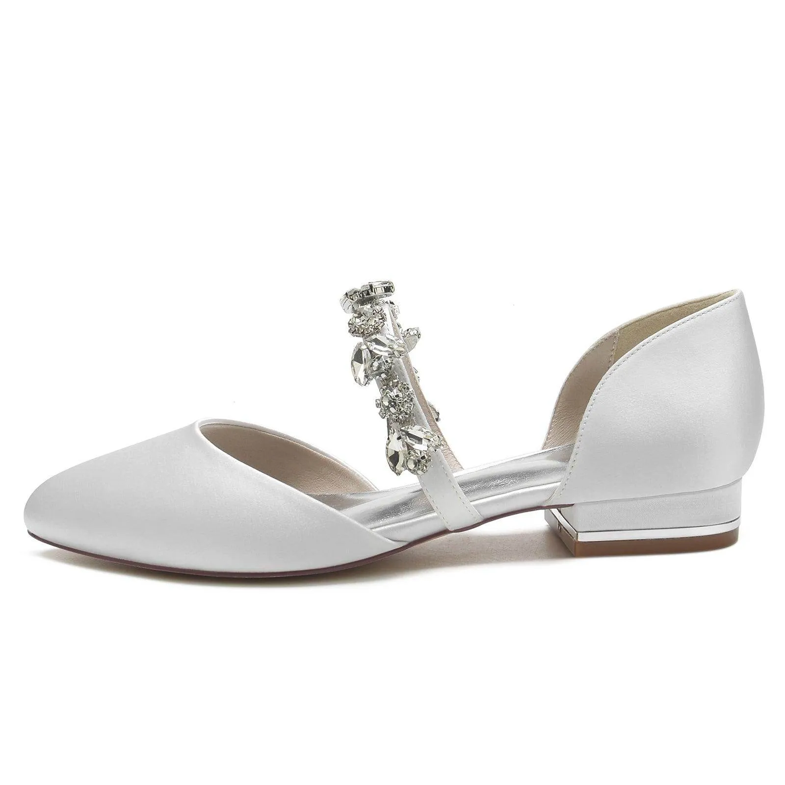 Flat Heel 2.5cm Silk-Like Shoes CK0289