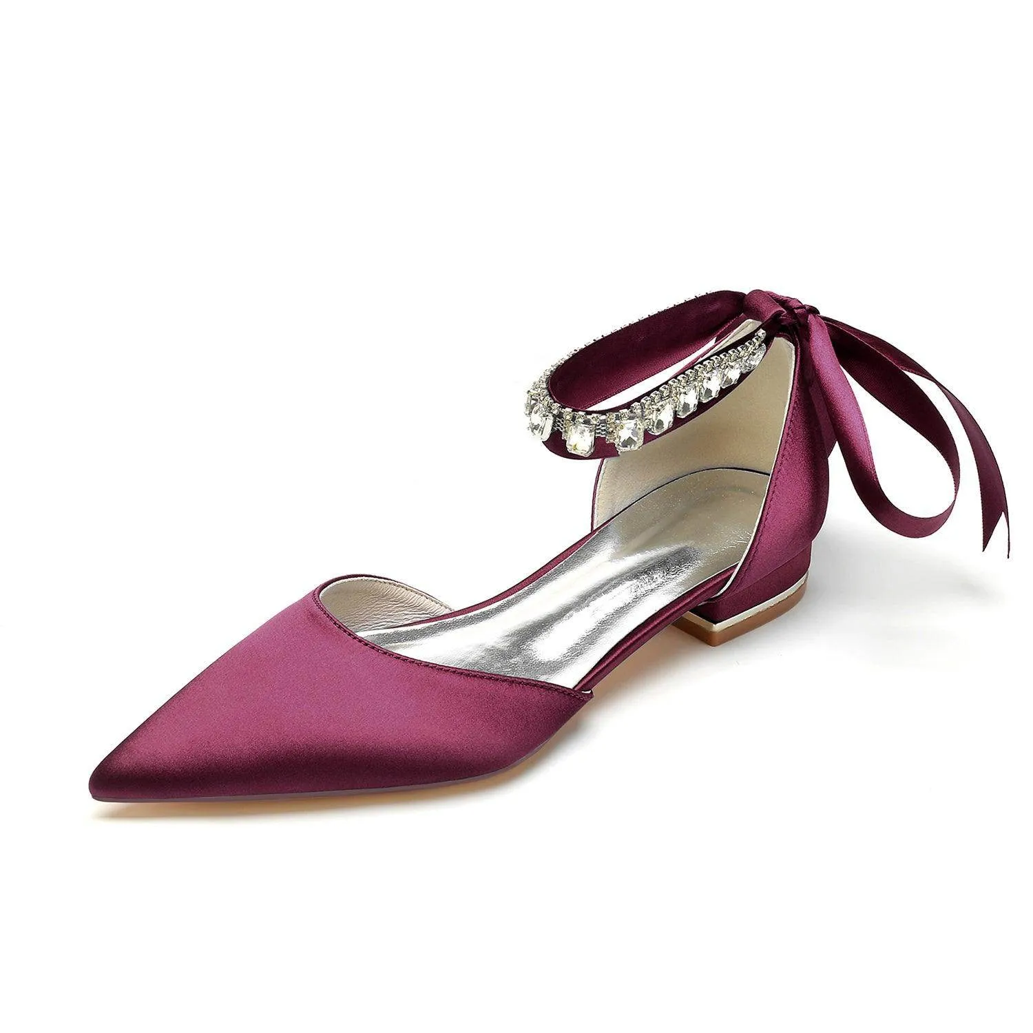 Flat Heel 2.5cm Silk-Like Shoes CK0365