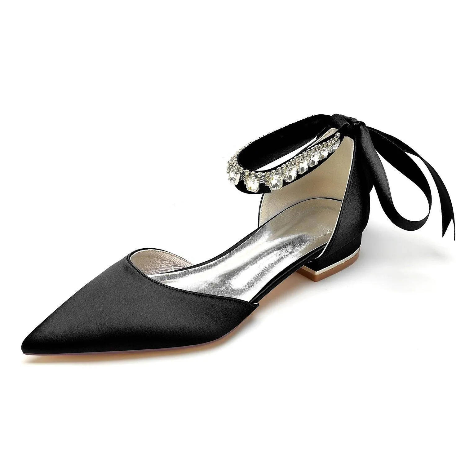 Flat Heel 2.5cm Silk-Like Shoes CK0365