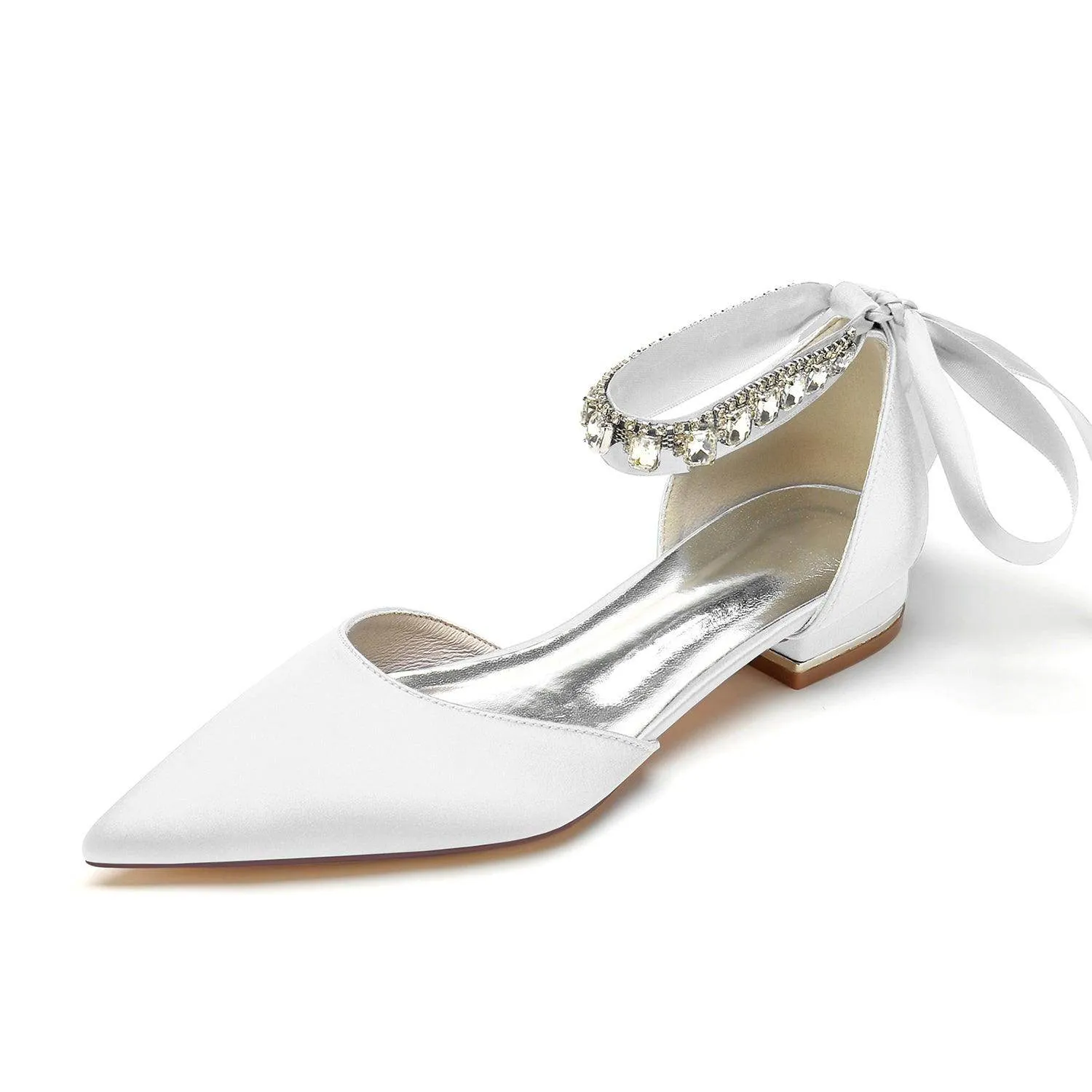 Flat Heel 2.5cm Silk-Like Shoes CK0365