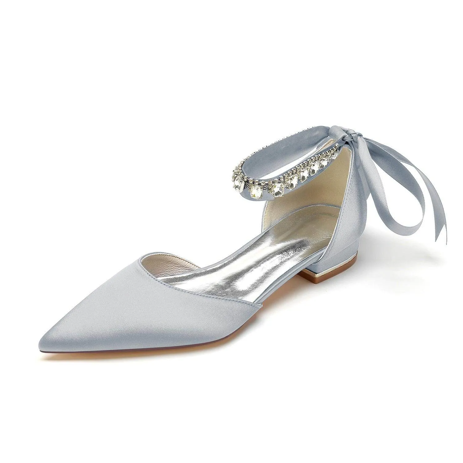 Flat Heel 2.5cm Silk-Like Shoes CK0365